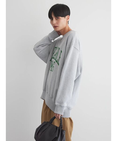 AMERICAN HOLIC（アメリカンホリック）の「ネップ裏毛ロゴスウェット（スウェット・レディース・チャコールグレー/ホワイト系その他/グレー系その他・M/L）」の14枚目の写真