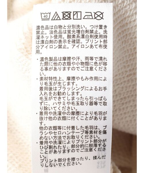 AMERICAN HOLIC（アメリカンホリック）の「ネップ裏毛ロゴスウェット（スウェット・レディース・チャコールグレー/ホワイト系その他/グレー系その他・M/L）」の22枚目の写真