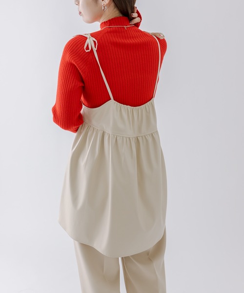 mline（エムライン）の「[mline]ショートプチハイニット（ニット/セーター・レディース・レッド/ブルー/ブラック/アイボリー/グリーン・FREE）」の12枚目の写真