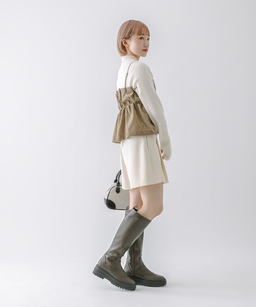 mline（エムライン）の「[mline]ショートプチハイニット（ニット/セーター・レディース・レッド/ブルー/ブラック/アイボリー/グリーン・FREE）」の19枚目の写真