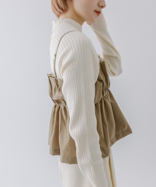 mline（エムライン）の「[mline]ショートプチハイニット（ニット/セーター・レディース・レッド/ブルー/ブラック/アイボリー/グリーン・FREE）」の20枚目の写真