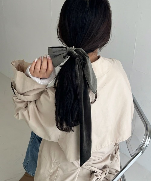 コムデギャルソンガール　ベロア ビックリボンブローチ コムデギャルソンガール ベロア ビックリボンブローチ リボン