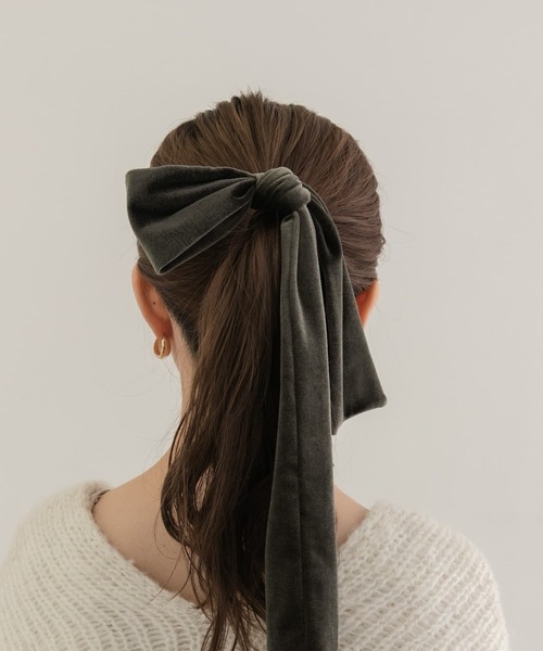 コムデギャルソンガール ベロア ビックリボンブローチ