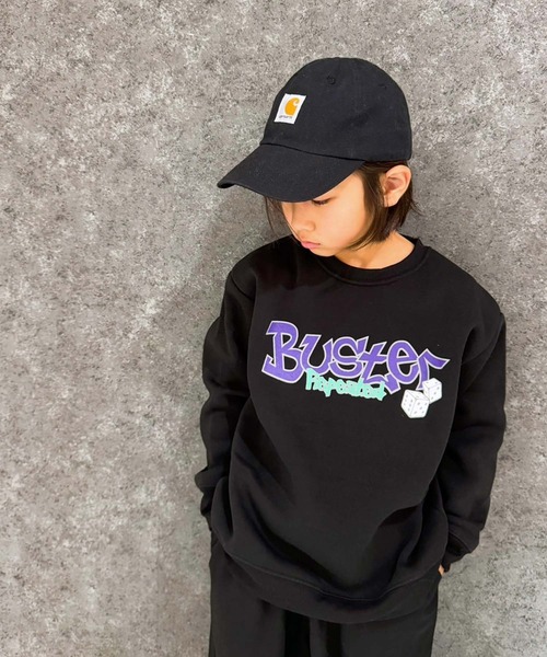 セール】裏起毛 ワイドシルエット バックプリントトレーナー