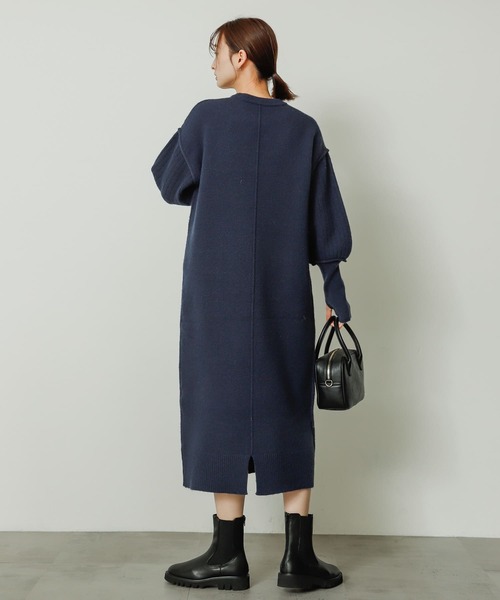 SENSE OF PLACE by URBAN RESEARCH(センスオブプレイスバイアーバンリサーチ)の「センターシームサムホールニットワンピース(ワンピース・レディース・グレー/アイボリー/ネイビー・ONE)」の21枚目の写真