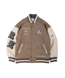 リルーム Re.room カーキ レザー風 スタジャン Re:room