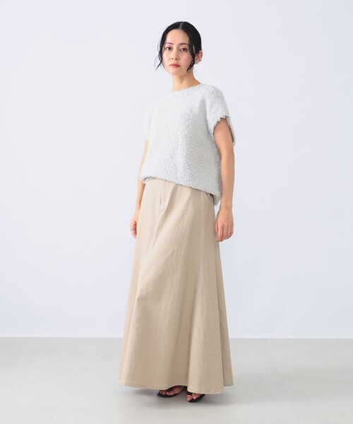 Demi-Luxe BEAMS(デミルクス ビームス)の「Demi-Luxe BEAMS / ツイル サーキュラー スカート(スカート・レディース・ホワイト/ベージュ/ブルー・36/38)」の14枚目の写真