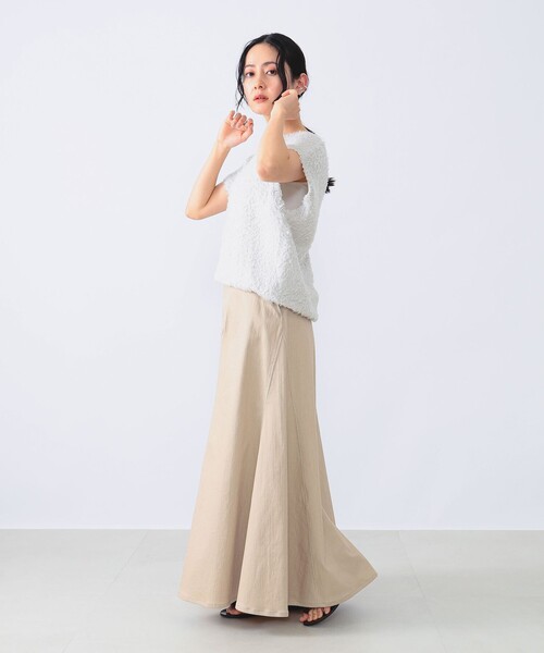 Demi-Luxe BEAMS サーキュラー　スカート　38 Demi-Luxe BEAMS（デミルクス ビームス）ツイル サーキュラー