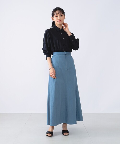 Demi-Luxe BEAMS(デミルクス ビームス)の「Demi-Luxe BEAMS / ツイル サーキュラー スカート(スカート・レディース・ホワイト/ベージュ/ブルー・36/38)」の20枚目の写真