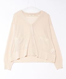 Grand PARK | ワンポイント刺繍入り　ベーシックシアカーディガン(カーディガン/ボレロ)