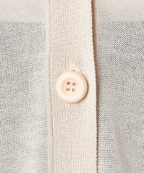 Grand PARK（グランドパーク）の「ワンポイント刺繍入り　ベーシックシアカーディガン（カーディガン/ボレロ・レディース・ライトグレー/ブラック/ベージュ・FREE）」の13枚目の写真