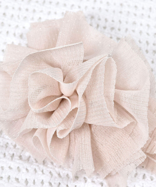 fillot de bebe reduction(フィヨデュベベルダクティオン)の「【日本製】ラメチュールヘアバンド(ヘアバンド・キッズ・パープル/ピンク/ホワイト・FREE)」の12枚目の写真