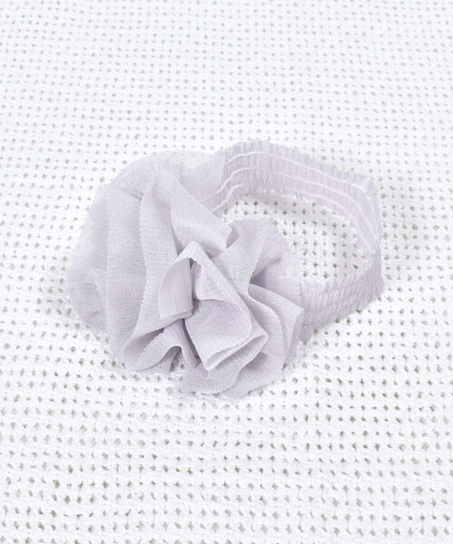 fillot de bebe reduction(フィヨデュベベルダクティオン)の「【日本製】ラメチュールヘアバンド(ヘアバンド・キッズ・パープル/ピンク/ホワイト・FREE)」の14枚目の写真