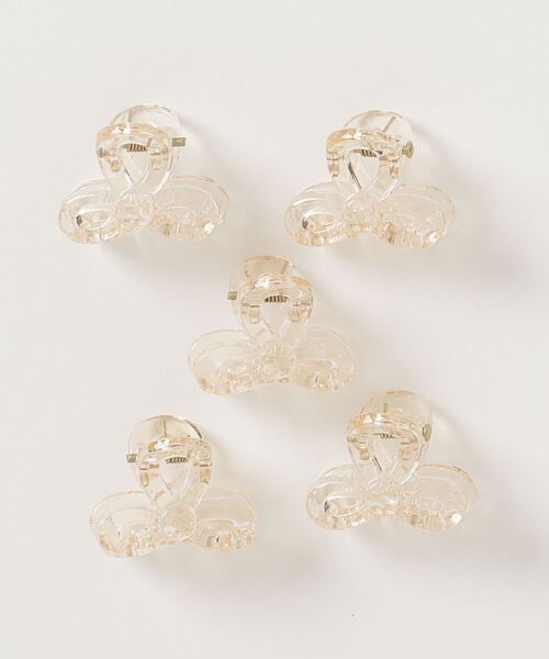 CALIFORNIA OUTFITTERS（カリフォルニア アウトフィッターズ）の「3-11E52 リボン ミニ ヘアクリップ セット（バレッタ/ヘアクリップ・レディース・クリーム/ブラウン/ピンク/ブラック/グリーン/グレー/アイボリー/ベージュ/クリア・ONESIZE）」の6枚目の写真