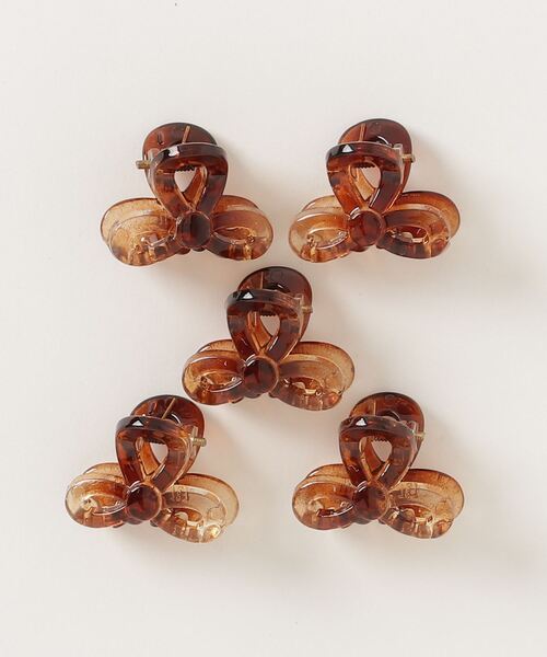 CALIFORNIA OUTFITTERS（カリフォルニア アウトフィッターズ）の「3-11E52 リボン ミニ ヘアクリップ セット（バレッタ/ヘアクリップ・レディース・クリーム/ブラウン/ピンク/ブラック/グリーン/グレー/アイボリー/ベージュ/クリア・ONESIZE）」の5枚目の写真
