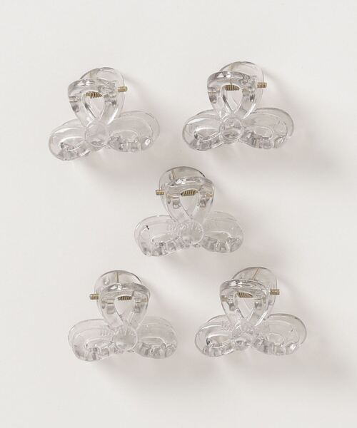 CALIFORNIA OUTFITTERS（カリフォルニア アウトフィッターズ）の「3-11E52 リボン ミニ ヘアクリップ セット（バレッタ/ヘアクリップ・レディース・クリーム/ブラウン/ピンク/ブラック/グリーン/グレー/アイボリー/ベージュ/クリア・ONESIZE）」の4枚目の写真