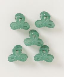 3-11E52 リボン ミニ ヘアクリップ セット