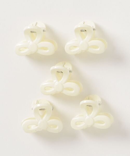 CALIFORNIA OUTFITTERS（カリフォルニア アウトフィッターズ）の「3-11E52 リボン ミニ ヘアクリップ セット（バレッタ/ヘアクリップ・レディース・クリーム/ブラウン/ピンク/ブラック/グリーン/グレー/アイボリー/ベージュ/クリア・ONESIZE）」の2枚目の写真