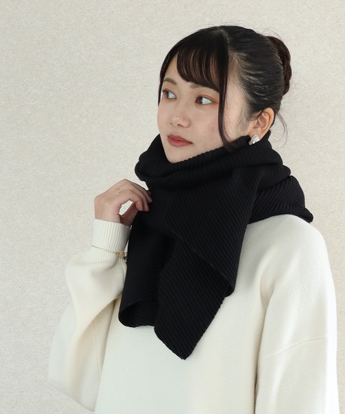 プリーツ大判ストールマフラー（マフラー）｜QUEENHEAD（クイーン