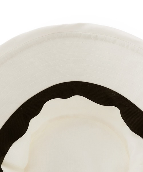 ROPE' PICNIC(ロペピクニック)の「ロゴ刺繍バケットハット/撥水加工(ハット・レディース・キナリ/ピンク系その他2/ブラック・FREE)」の5枚目の写真