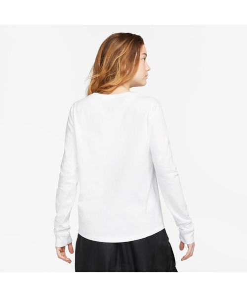 NIKE（ナイキ）の「ナイキ NIKE ナイキ NSW X エッセンシャル ICN F L/S Tシャツ（Tシャツ/カットソー・レディース・ホワイト/ブラック・L/M）」の9枚目の写真