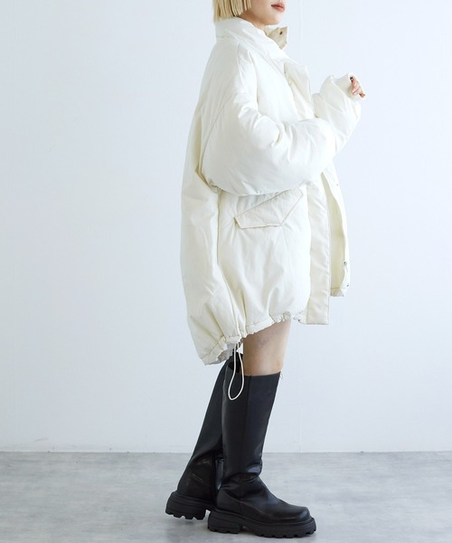 w closet(ダブルクローゼット)の「モンスターダウン(ダウンジャケット/コート・レディース・ブラック/オフホワイト・FREE)」の6枚目の写真