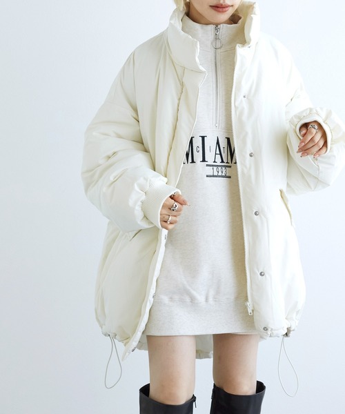 w closet(ダブルクローゼット)の「モンスターダウン(ダウンジャケット/コート・レディース・ブラック/オフホワイト・FREE)」の7枚目の写真