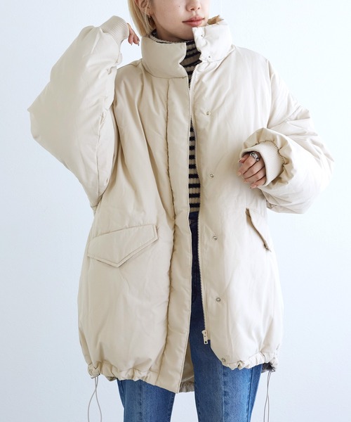 w closet(ダブルクローゼット)の「モンスターダウン(ダウンジャケット/コート・レディース・ブラック/オフホワイト・FREE)」の15枚目の写真