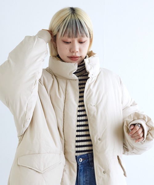 w closet(ダブルクローゼット)の「モンスターダウン(ダウンジャケット/コート・レディース・ブラック/オフホワイト・FREE)」の17枚目の写真