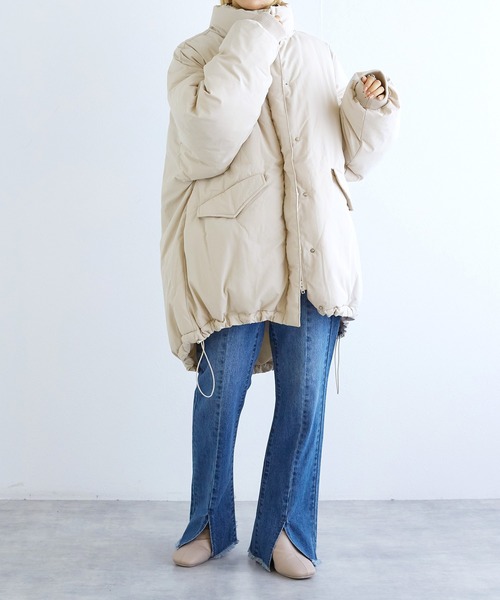 w closet(ダブルクローゼット)の「モンスターダウン(ダウンジャケット/コート・レディース・ブラック/オフホワイト・FREE)」の20枚目の写真