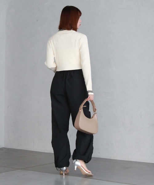 archives(アルシーヴ)の「ラインWzipリブニット(ニット/セーター・レディース・グレー/ブラック/アイボリー・MEDIUM)」の15枚目の写真