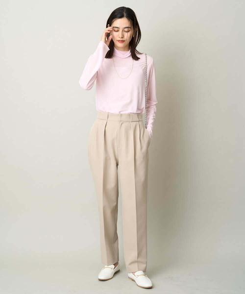 a.v.v（アーヴェヴェ）の「【イージーケア/ストレッチ】ボックスタックテーパードパンツ（その他パンツ・レディース・ベージュ/ネイビー・40/36/38/34/42）」の22枚目の写真