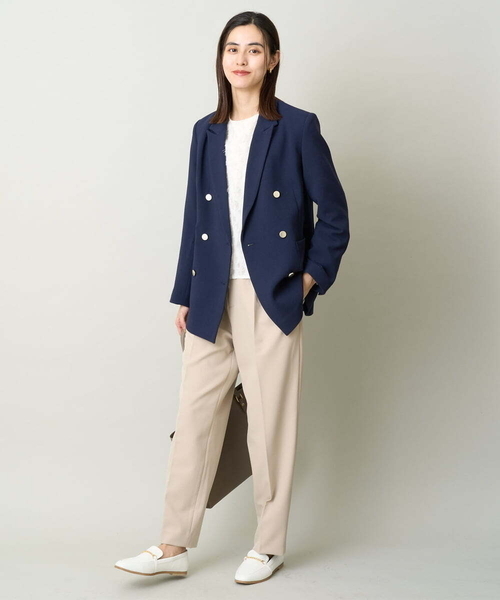 a.v.v（アーヴェヴェ）の「【イージーケア/ストレッチ】ボックスタックテーパードパンツ（その他パンツ・レディース・ベージュ/ネイビー・40/36/38/34/42）」の18枚目の写真