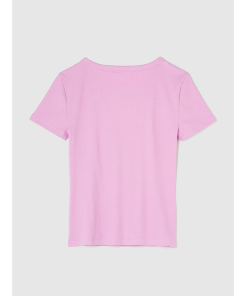 GAP(ギャップ)の「リブ GAPロゴTシャツ(Tシャツ/カットソー・レディース・イエロー/ホワイト/ブラック/ブルー/ピンク/ブルー系その他・S/L/M/XL/XXS/XS)」の9枚目の写真