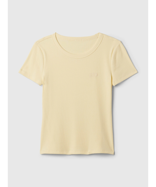 GAP(ギャップ)の「リブ GAPロゴTシャツ(Tシャツ/カットソー・レディース・イエロー/ホワイト/ブラック/ブルー/ピンク/ブルー系その他・S/L/M/XL/XXS/XS)」の13枚目の写真