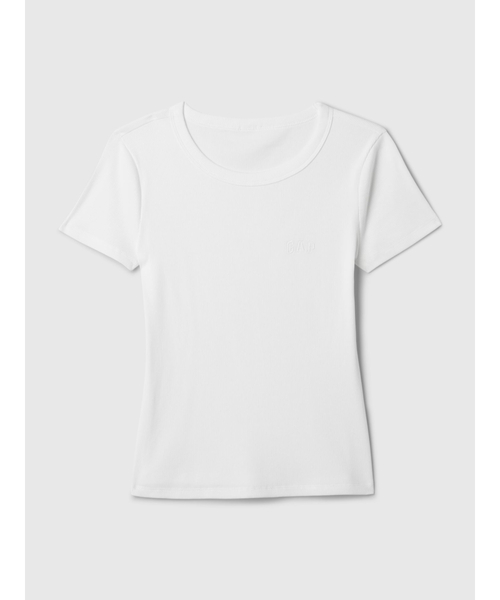 GAP(ギャップ)の「リブ GAPロゴTシャツ(Tシャツ/カットソー・レディース・イエロー/ホワイト/ブラック/ブルー/ピンク/ブルー系その他・S/L/M/XL/XXS/XS)」の15枚目の写真