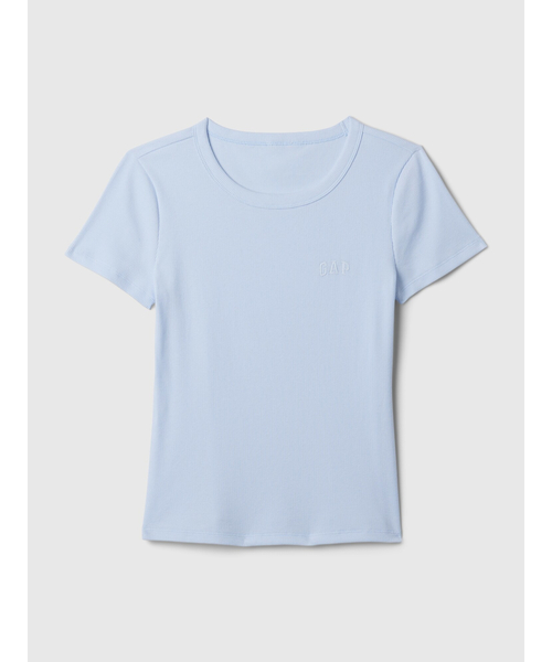 GAP(ギャップ)の「リブ GAPロゴTシャツ(Tシャツ/カットソー・レディース・イエロー/ホワイト/ブラック/ブルー/ピンク/ブルー系その他・S/L/M/XL/XXS/XS)」の17枚目の写真