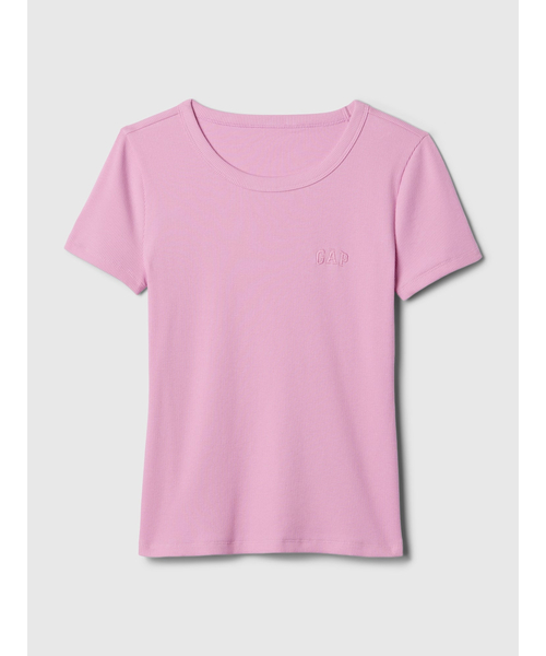 GAP(ギャップ)の「リブ GAPロゴTシャツ(Tシャツ/カットソー・レディース・イエロー/ホワイト/ブラック/ブルー/ピンク/ブルー系その他・S/L/M/XL/XXS/XS)」の22枚目の写真