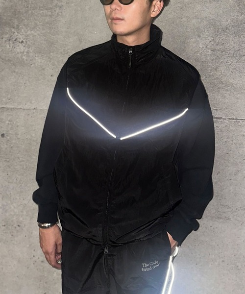 CIAOPANIC(チャオパニック)の「【ユニセックス】ナイロントラックジャケット(ナイロンジャケット・レディース・ブラック/ブルー/グレー・FREE)」の14枚目の写真