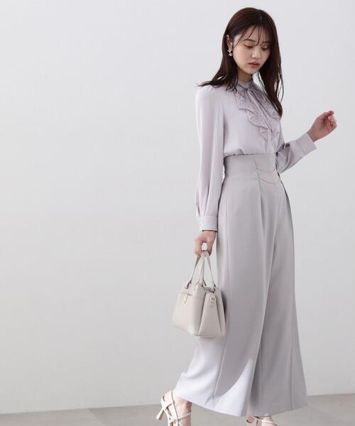 PROPORTION BODY DRESSING（プロポーションボディドレッシング）の「レースディティールブラウス / 1214110201（シャツ/ブラウス・レディース・グレー/ブルー/ホワイト系その他・SMALL/MEDIUM）」の6枚目の写真