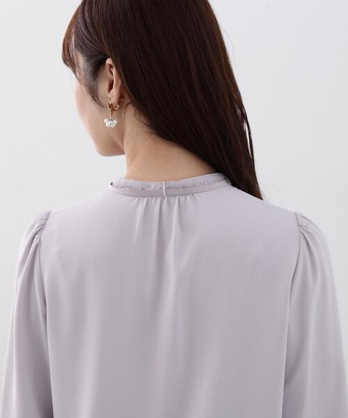 PROPORTION BODY DRESSING（プロポーションボディドレッシング）の「レースディティールブラウス / 1214110201（シャツ/ブラウス・レディース・グレー/ブルー/ホワイト系その他・SMALL/MEDIUM）」の8枚目の写真