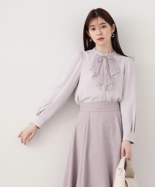 PROPORTION BODY DRESSING（プロポーションボディドレッシング）の「レースディティールブラウス / 1214110201（シャツ/ブラウス・レディース・グレー/ブルー/ホワイト系その他・SMALL/MEDIUM）」の22枚目の写真