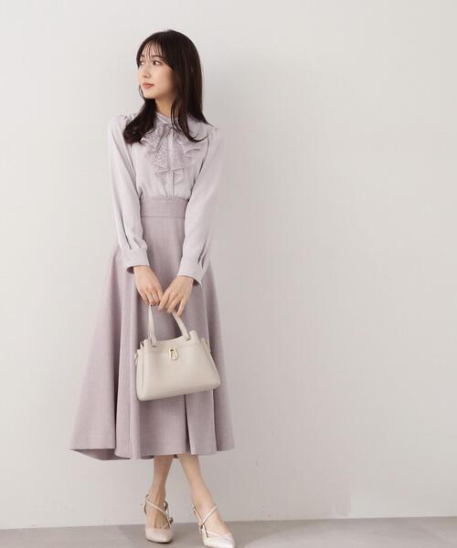 PROPORTION BODY DRESSING（プロポーションボディドレッシング）の「レースディティールブラウス / 1214110201（シャツ/ブラウス・レディース・グレー/ブルー/ホワイト系その他・SMALL/MEDIUM）」の19枚目の写真