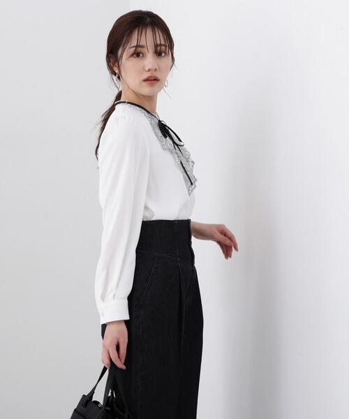 PROPORTION BODY DRESSING（プロポーションボディドレッシング）の「レースディティールブラウス / 1214110201（シャツ/ブラウス・レディース・グレー/ブルー/ホワイト系その他・SMALL/MEDIUM）」の20枚目の写真