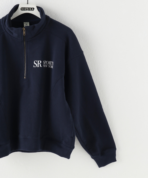 SPORTY&RICH（スポーティアンドリッチ）の「【SPORTY&RICH / スポーティアンドリッチ】JFK QUARTER ZIP（スウェット・メンズ・ネイビー・MEDIUM/SMALL/LARGE）」の13枚目の写真
