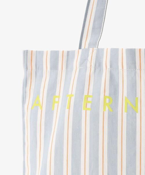 Afternoon Tea(アフタヌーンティー)の「ストライプトートバッグM(トートバッグ・レディース・ブルー/ピンク/グリーン/オレンジ・ONE SIZE)」の8枚目の写真