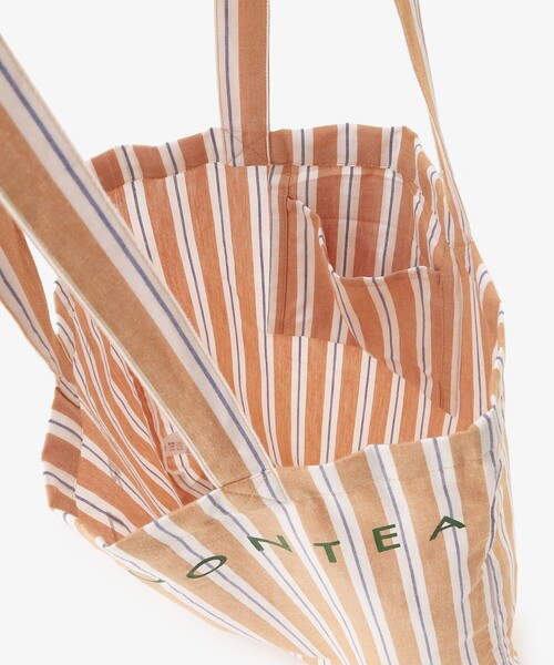 Afternoon Tea(アフタヌーンティー)の「ストライプトートバッグM(トートバッグ・レディース・ブルー/ピンク/グリーン/オレンジ・ONE SIZE)」の22枚目の写真