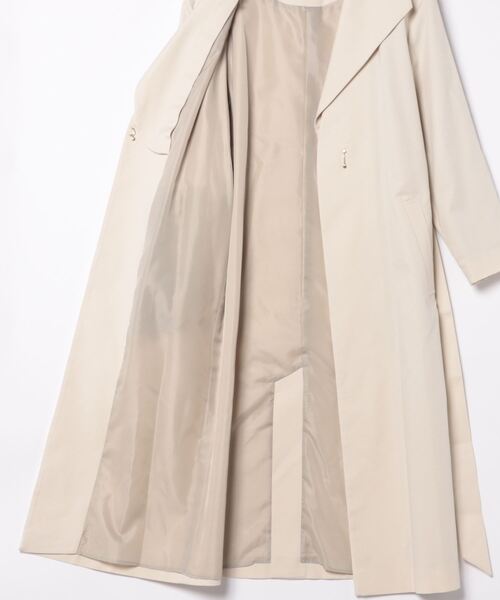 TONAL(トーナル)の「ビックラペル2WAYロングコート(ノーカラーコート・レディース・ベージュ/サックスブルー/モカ/ピンク・36/38)」の14枚目の写真