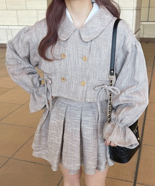 セール】リボン付きツイードジャケット【ZOZOTOWN限定アイテム