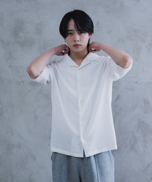 AROUND FLAVA（アラウンドフラバ）の「oversized heart sheer shirt / オーバーサイズ ハート シアーシャツ（シャツ/ブラウス・メンズ・ホワイト/ブラック・SMALL/MEDIUM/LARGE）」の9枚目の写真